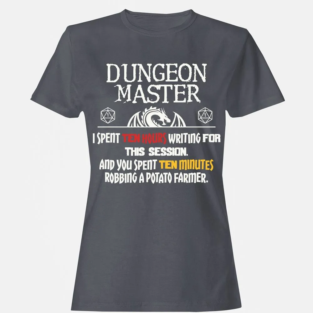 Dungeon Master Chaos Meme Women's T-Shirt - Dark Heather - 5