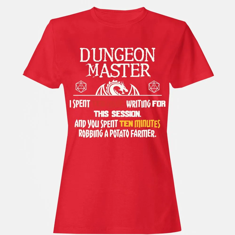 Dungeon Master Chaos Meme Women's T-Shirt - Red - 13
