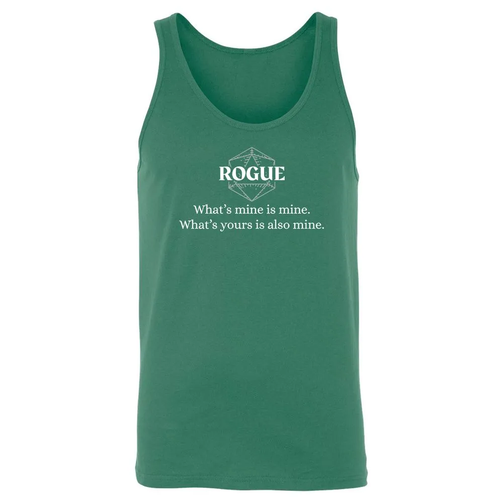 Rogue – What’s Mine Is Mine, What’s Yours Is Also Mine Unisex Jersey Tank - Kelly - 9