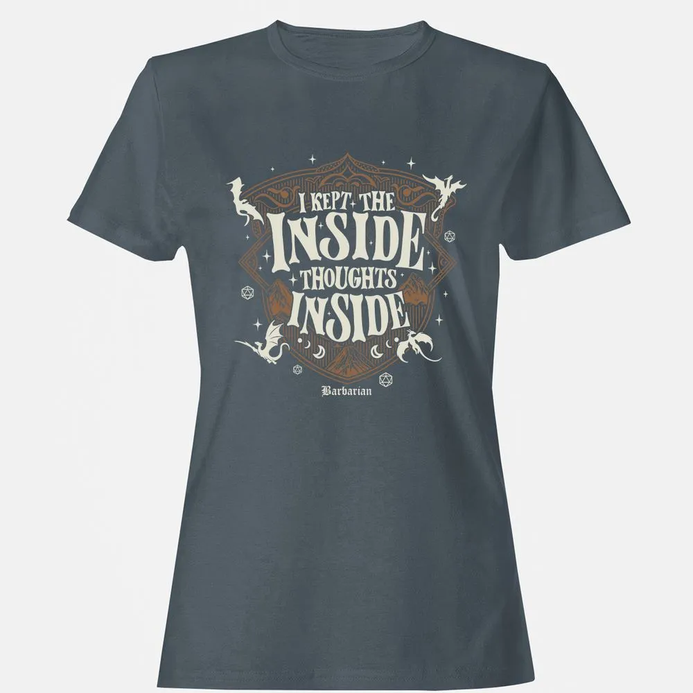 Barbarian I Kept The Inside Thoughts Inside - Charcoal - 3