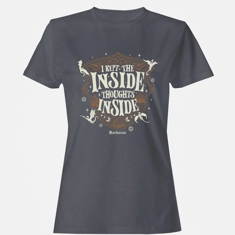 Barbarian I Kept The Inside Thoughts Inside - Dark Heather - 5