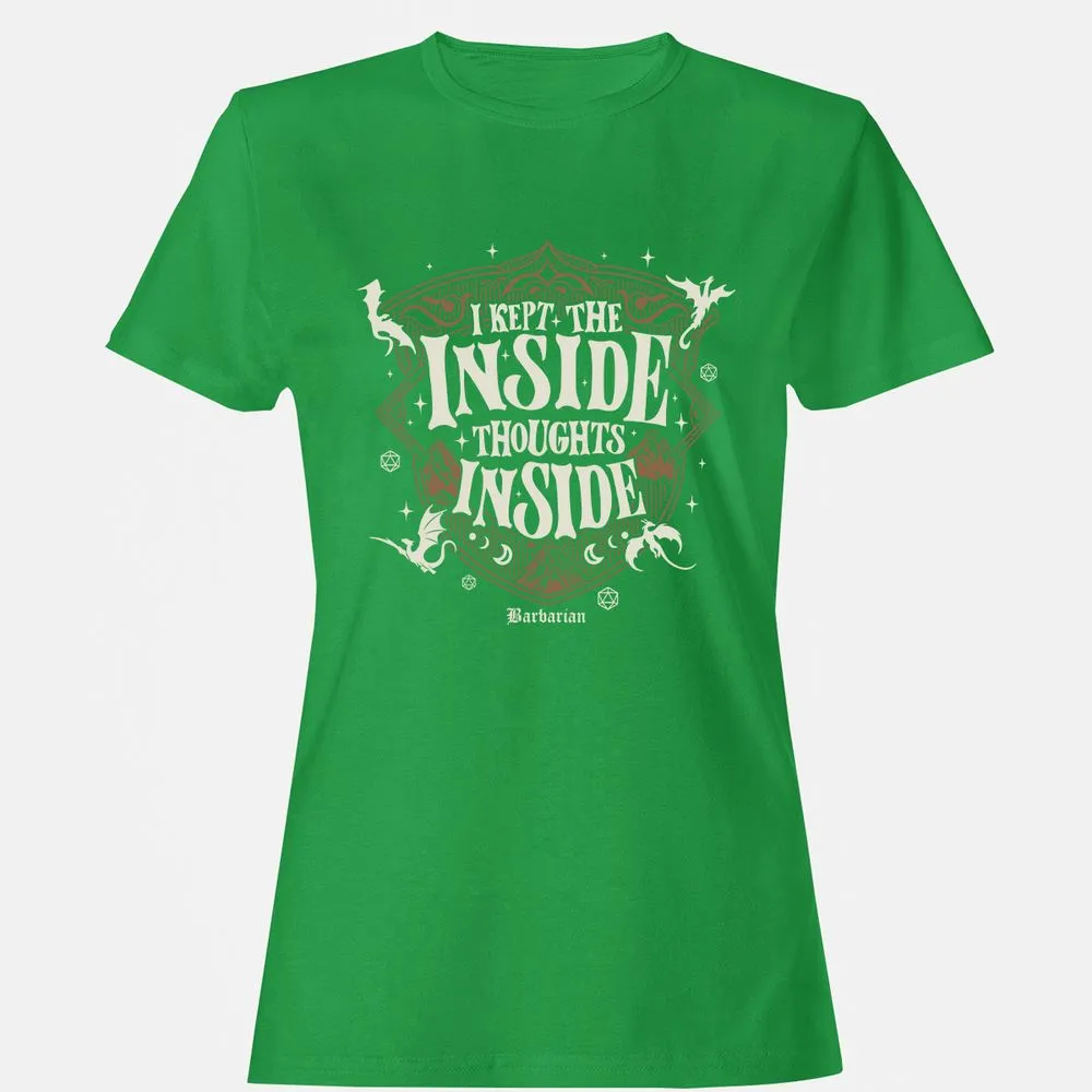 Barbarian I Kept The Inside Thoughts Inside - Irish Green - 7