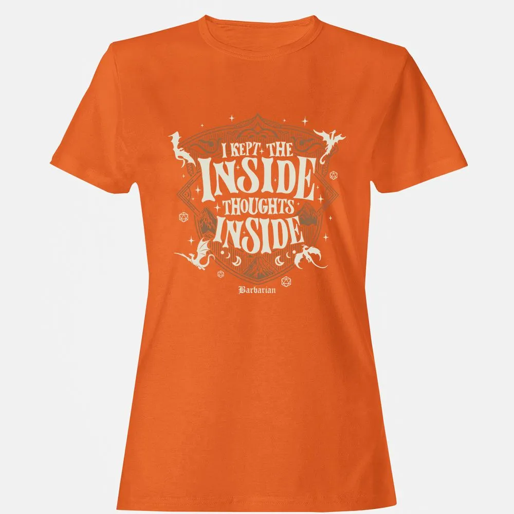 Barbarian I Kept The Inside Thoughts Inside - Orange - 11