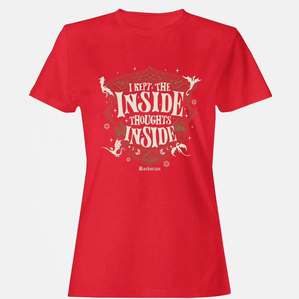 Barbarian I Kept The Inside Thoughts Inside - Red - 13