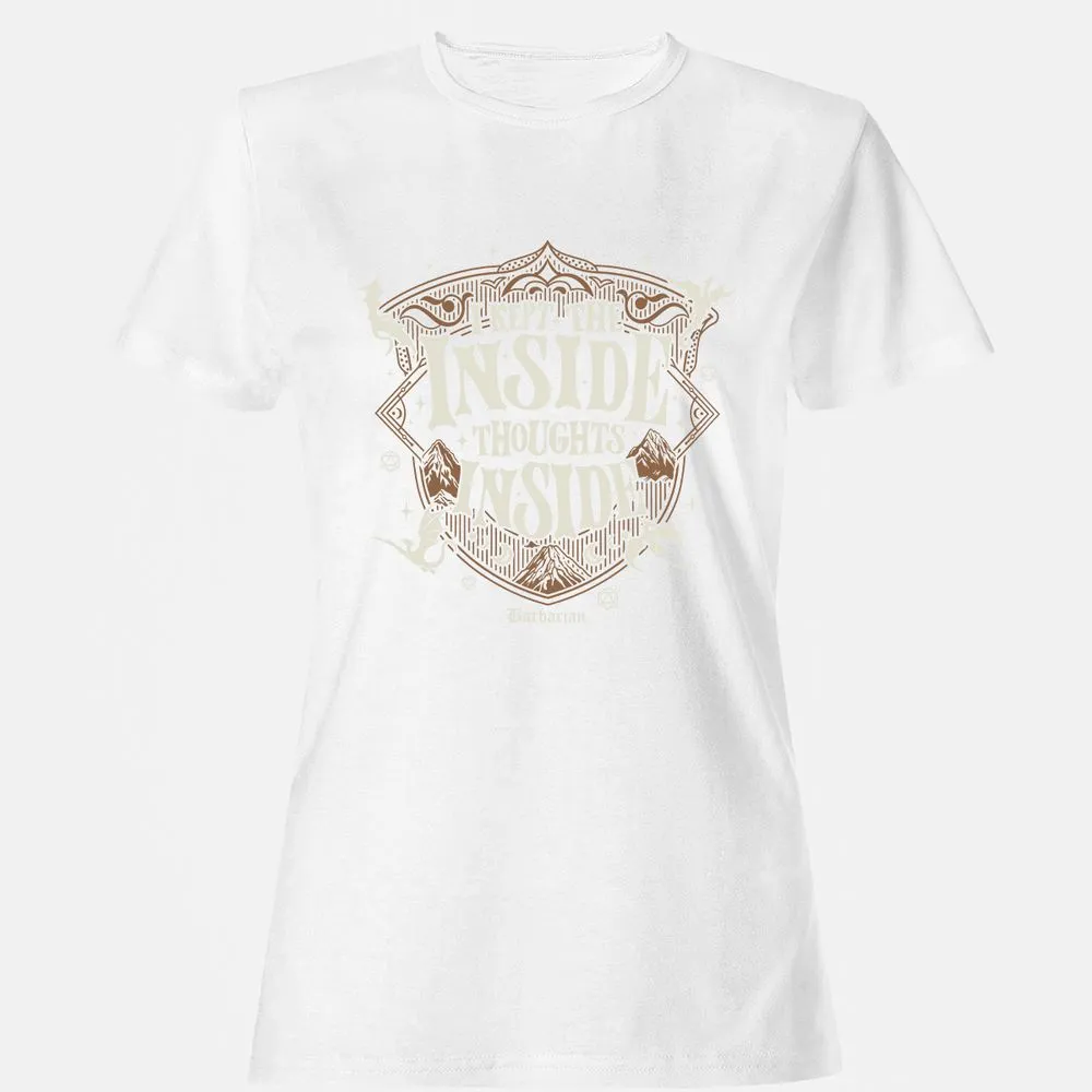 Barbarian I Kept The Inside Thoughts Inside - White - 16