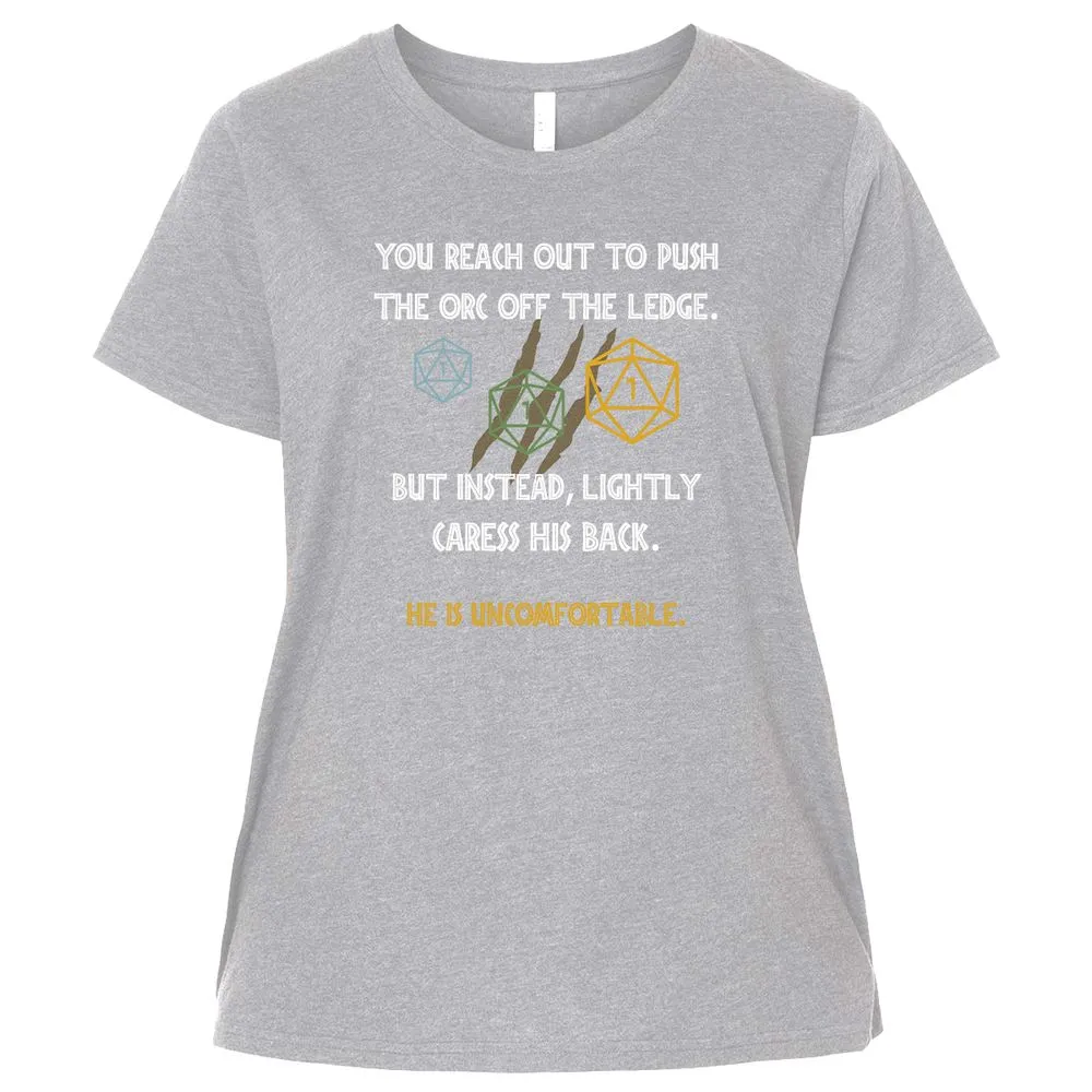 YOU REACH OUT TO PUSH Ladies Curvy Jersey - Heather - 3
