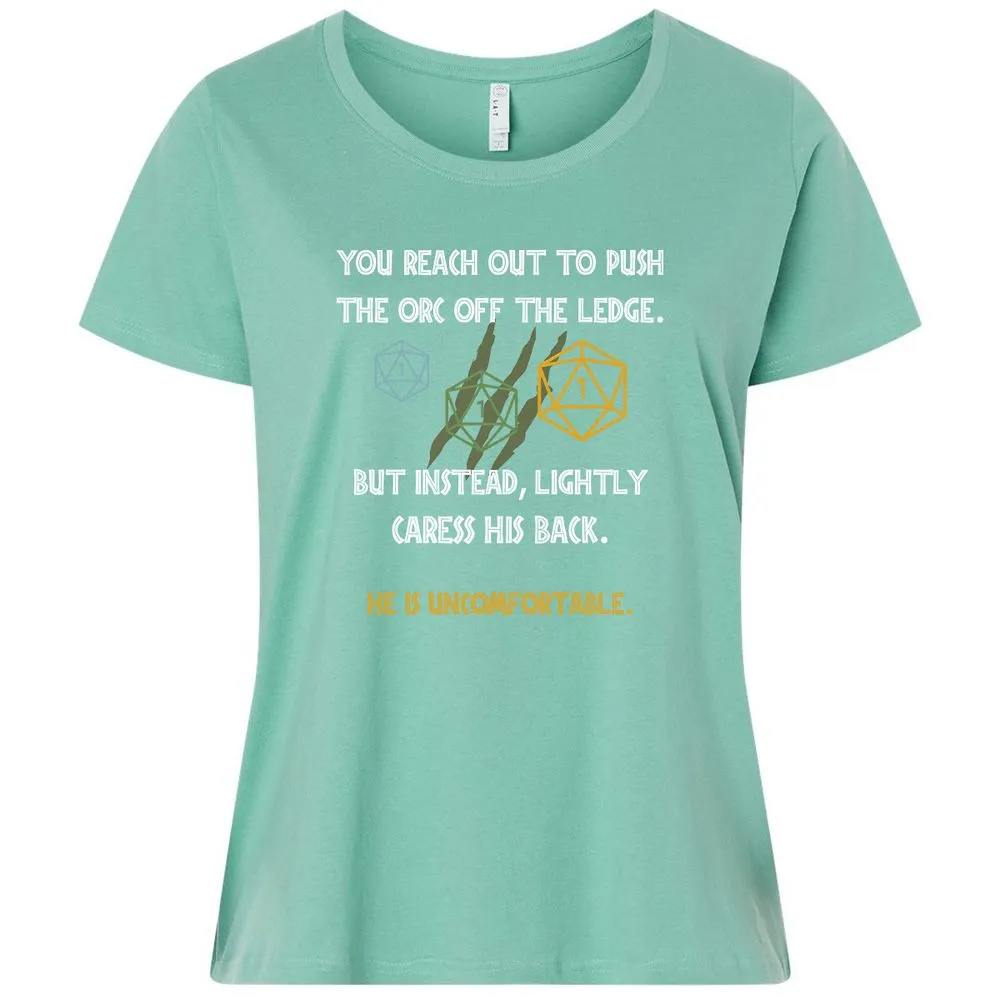 YOU REACH OUT TO PUSH Ladies Curvy Jersey - Saltwater - 7