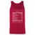 ADHD&D Nutrition Facts Unisex Jersey Tank - Red - 11