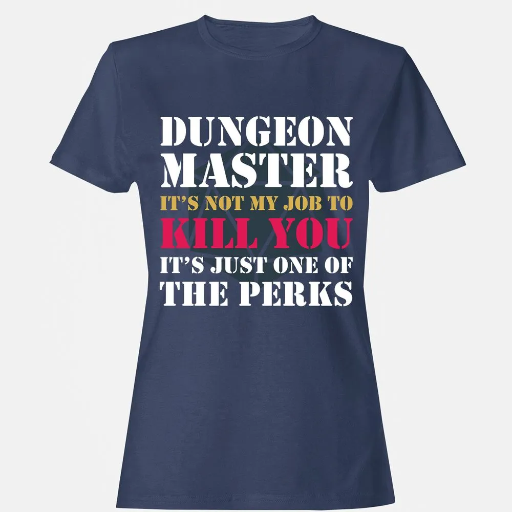 DUNGEON MASTER NOT MY JOB Women's T-Shirt - Navy - 10