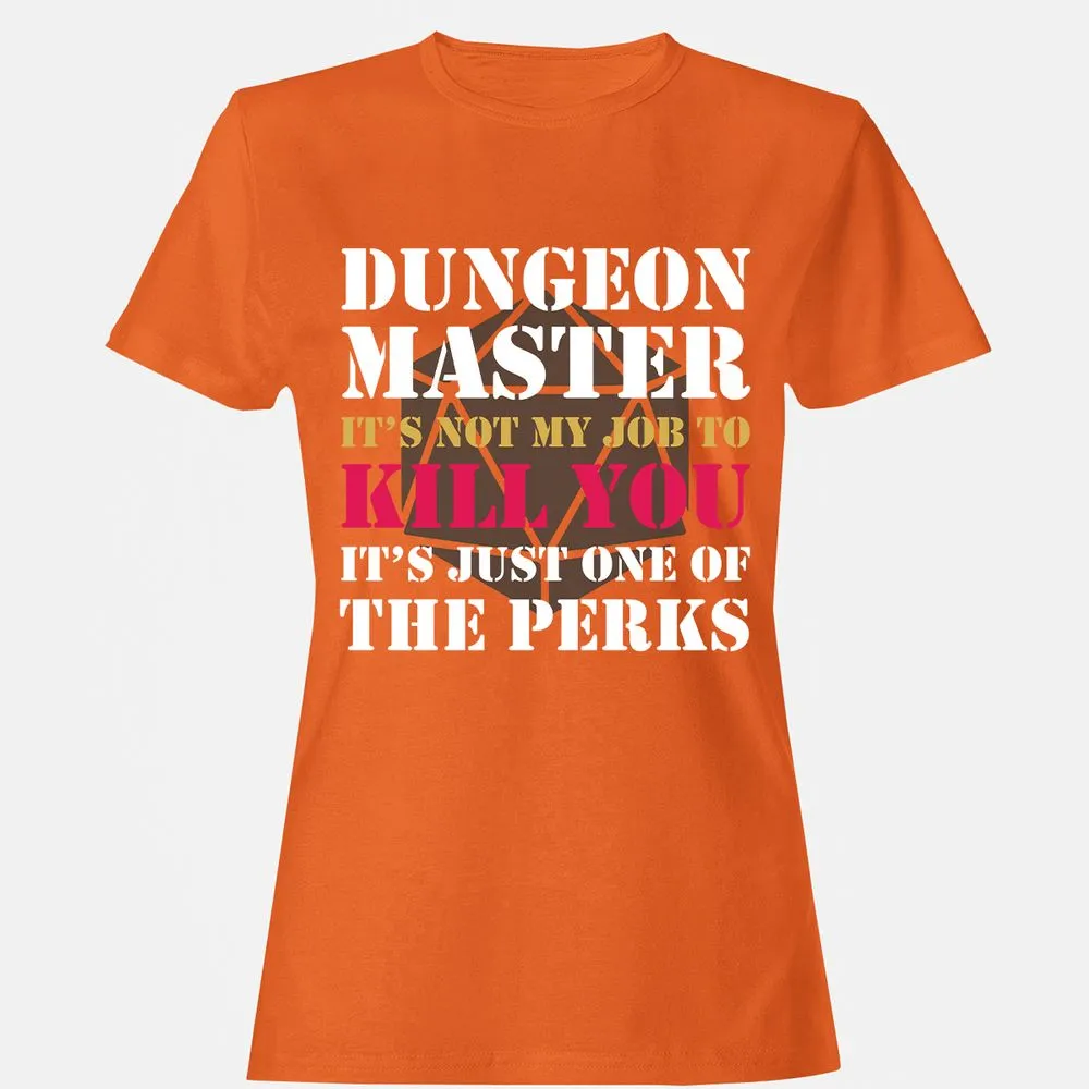 DUNGEON MASTER NOT MY JOB Women's T-Shirt - Orange - 11