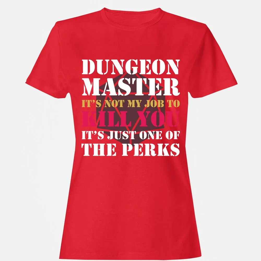 DUNGEON MASTER NOT MY JOB Women's T-Shirt - Red - 13