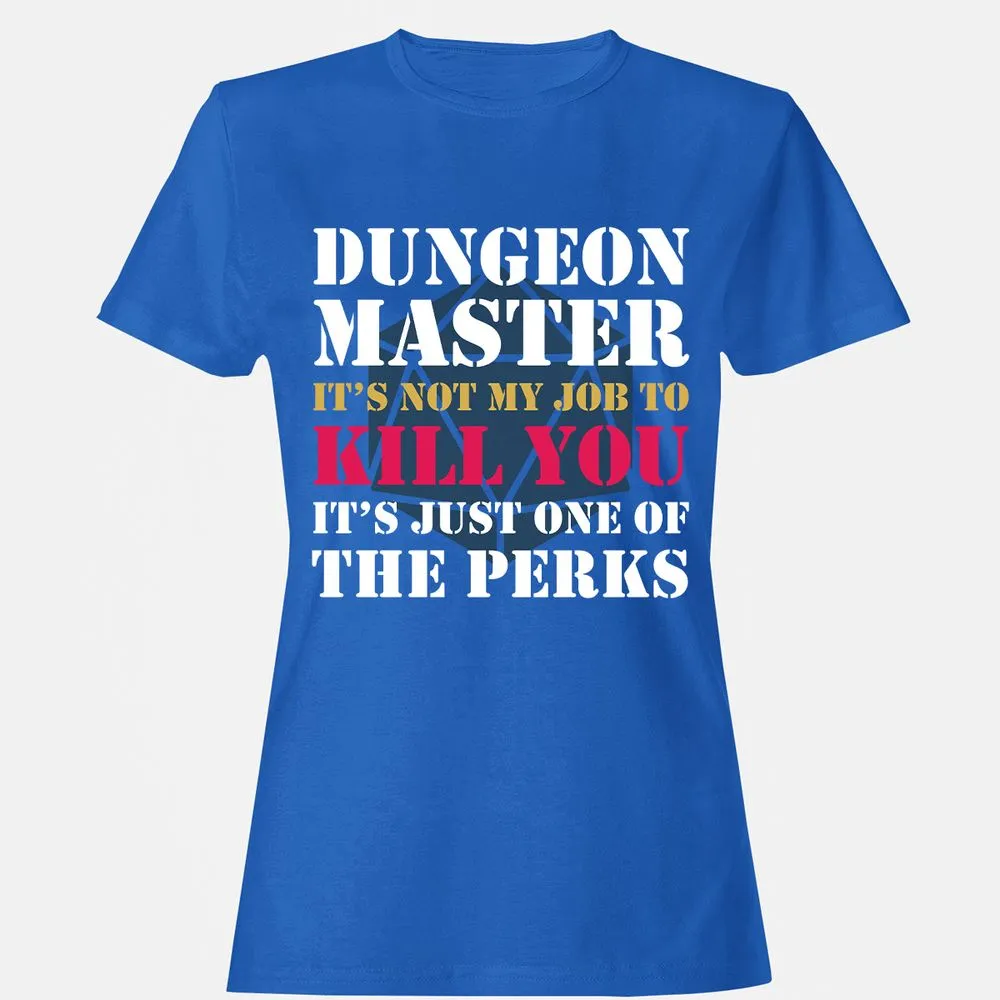DUNGEON MASTER NOT MY JOB Women's T-Shirt - Royal - 14
