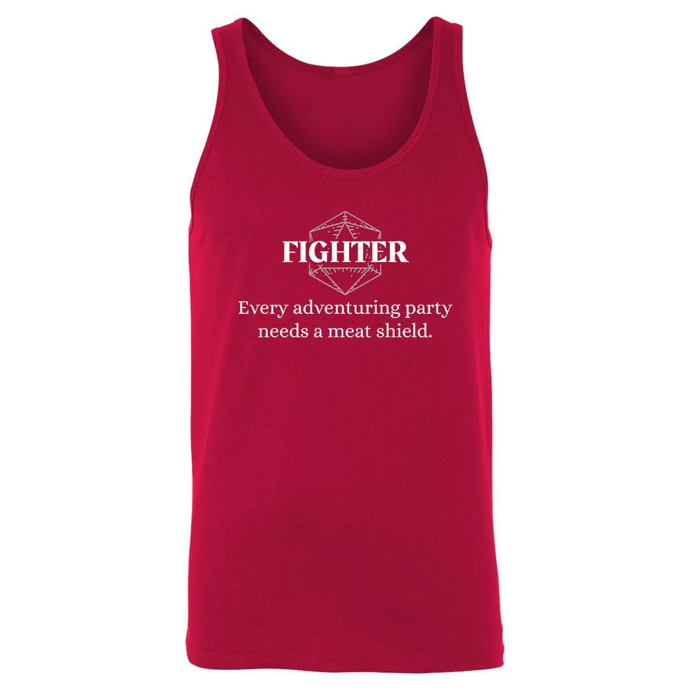 Fighter – Every Party Needs A Meat Shield Unisex Jersey Tank - Red - 11
