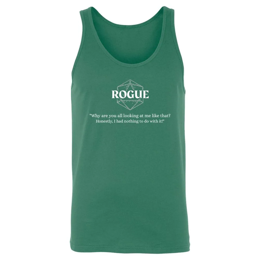 Rogue – Why Are You All Looking At Me Like That Unisex Jersey Tank - Kelly - 9