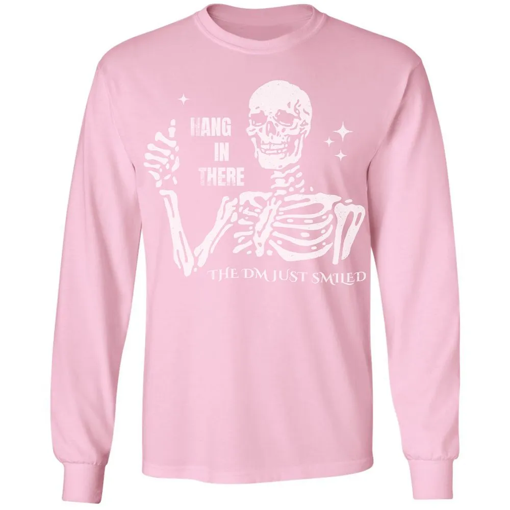 Hang In There – The DM Just Smiled Skeleton - Light Pink - 3