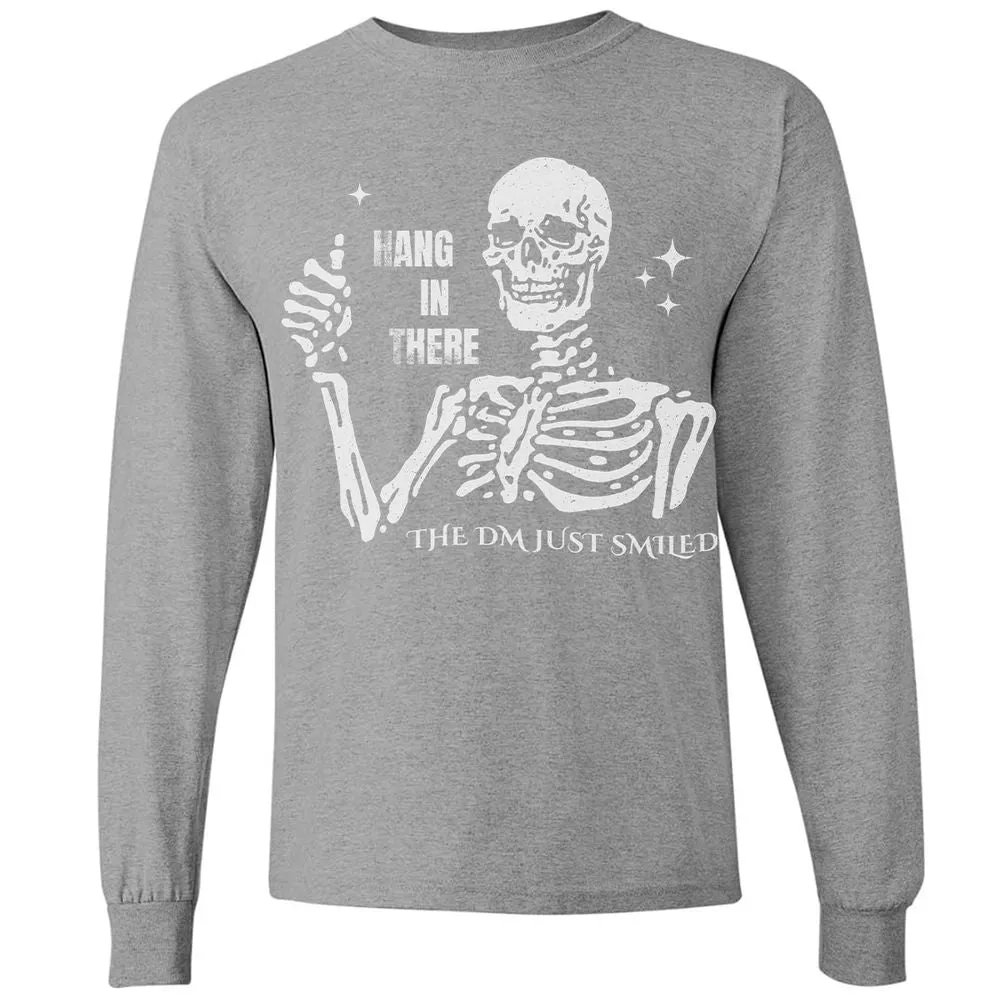Hang In There – The DM Just Smiled Skeleton - Graphite Heather - 6