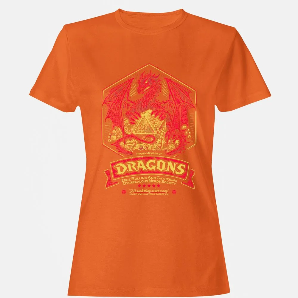 Fantasy Dragon With Dice - Orange - 11