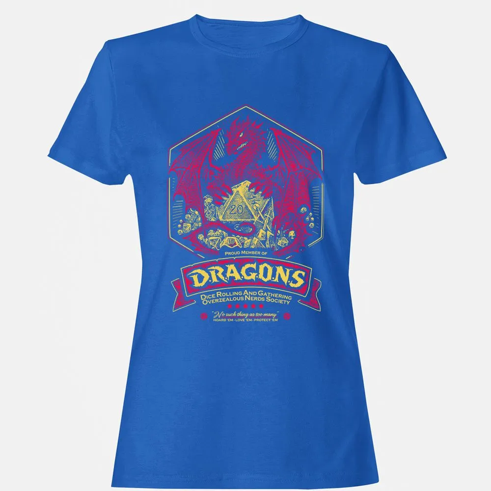Fantasy Dragon With Dice - Royal - 14