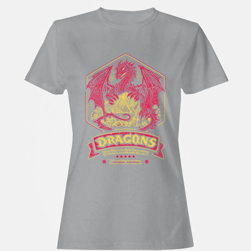 Fantasy Dragon With Dice - Sport Grey - 15