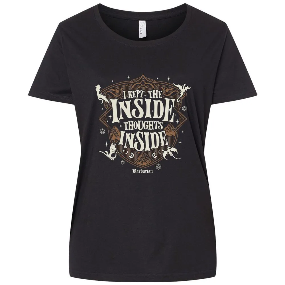 Barbarian I Kept The Inside Thoughts Inside - Blended Black - 1