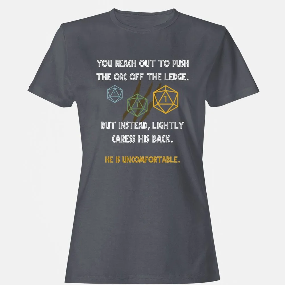 YOU REACH OUT TO PUSH Women's T-Shirt - Dark Heather - 5