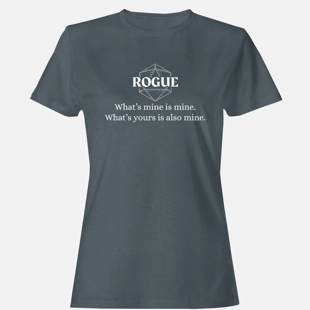 Rogue – What’s Mine Is Mine, What’s Yours Is Also Mine Women's T-Shirt - Charcoal - 3
