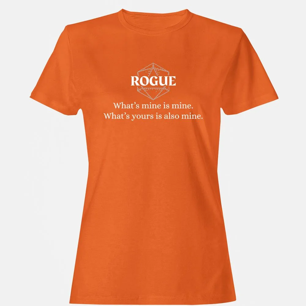 Rogue – What’s Mine Is Mine, What’s Yours Is Also Mine Women's T-Shirt - Orange - 11