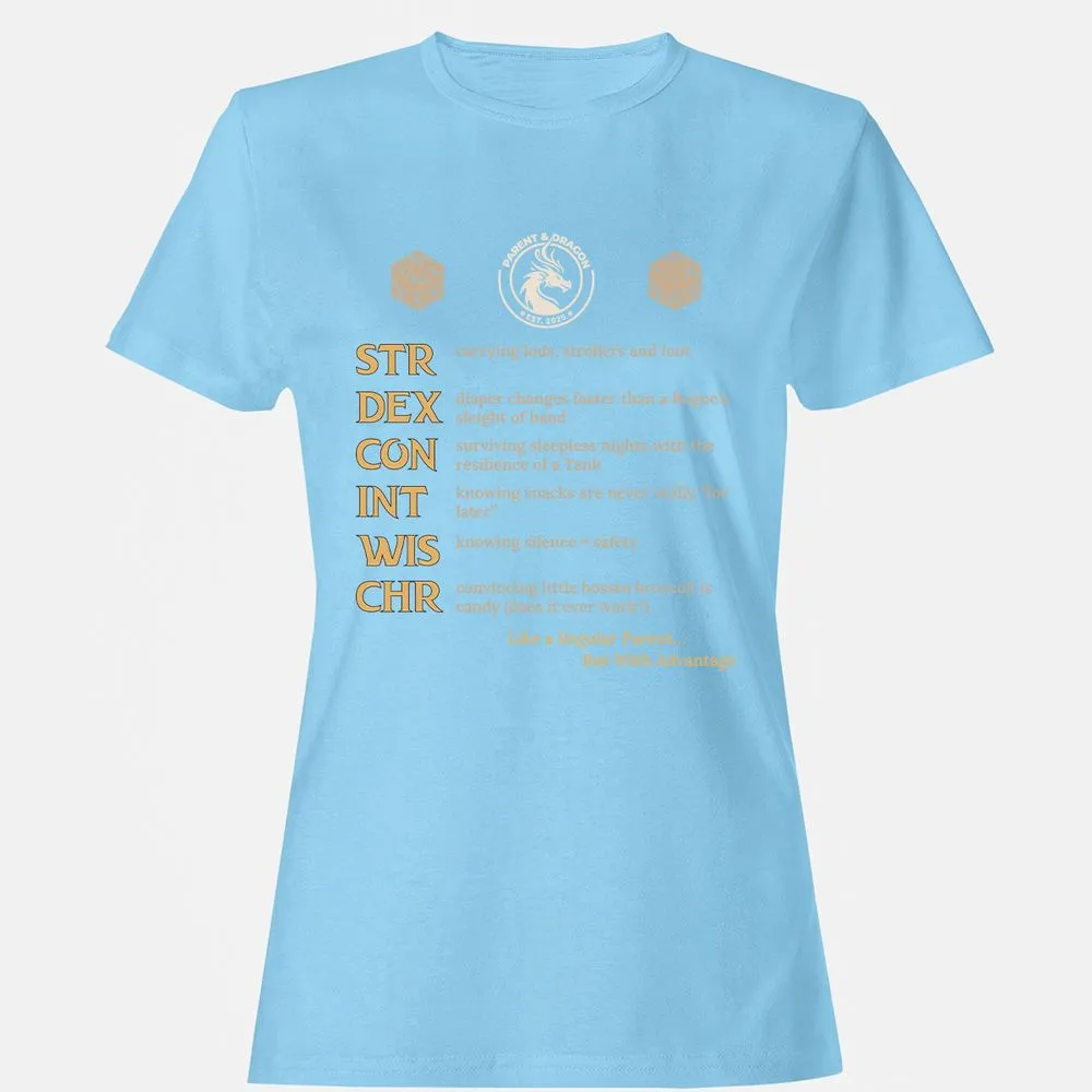 Parent & Dragon RPG Stats - Light Blue - 8