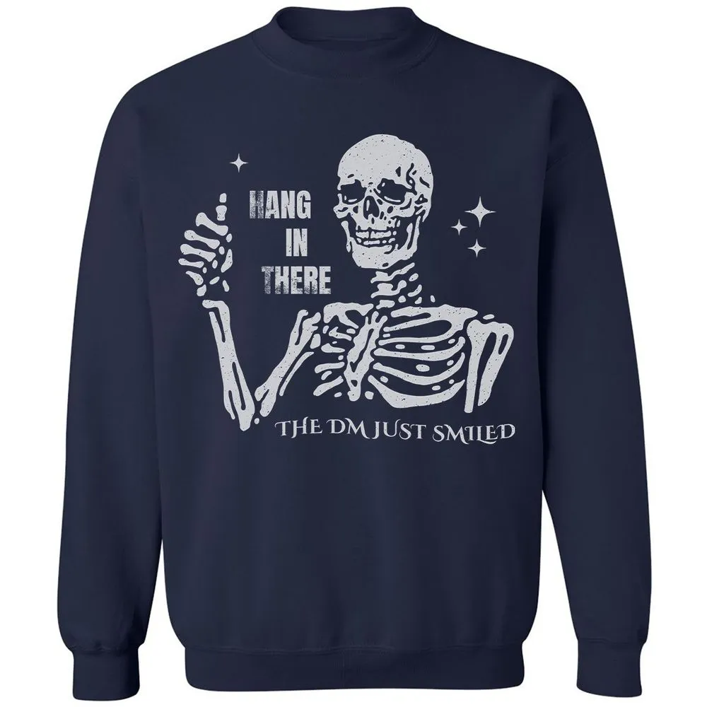 Hang In There – The DM Just Smiled Skeleton - Navy - 2