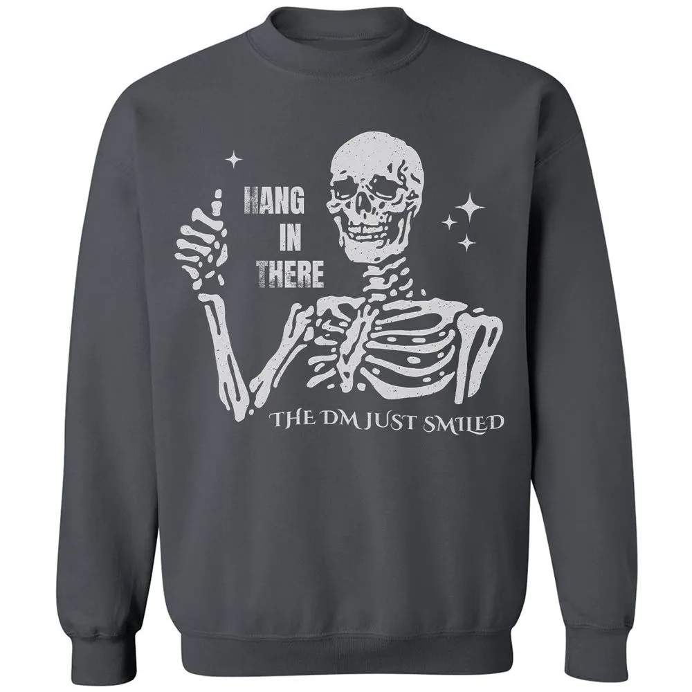 Hang In There – The DM Just Smiled Skeleton - Charcoal - 7