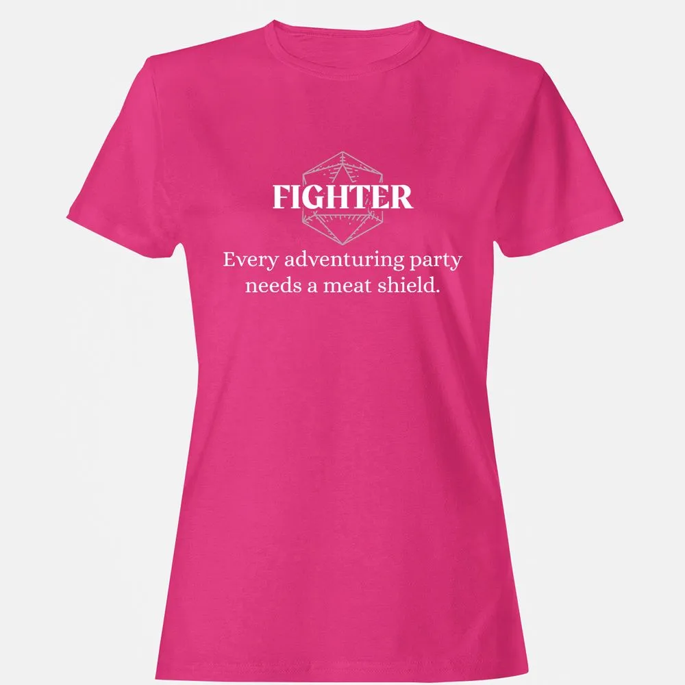 Fighter – Every Party Needs A Meat Shield Women's T-Shirt - Heliconia - 6