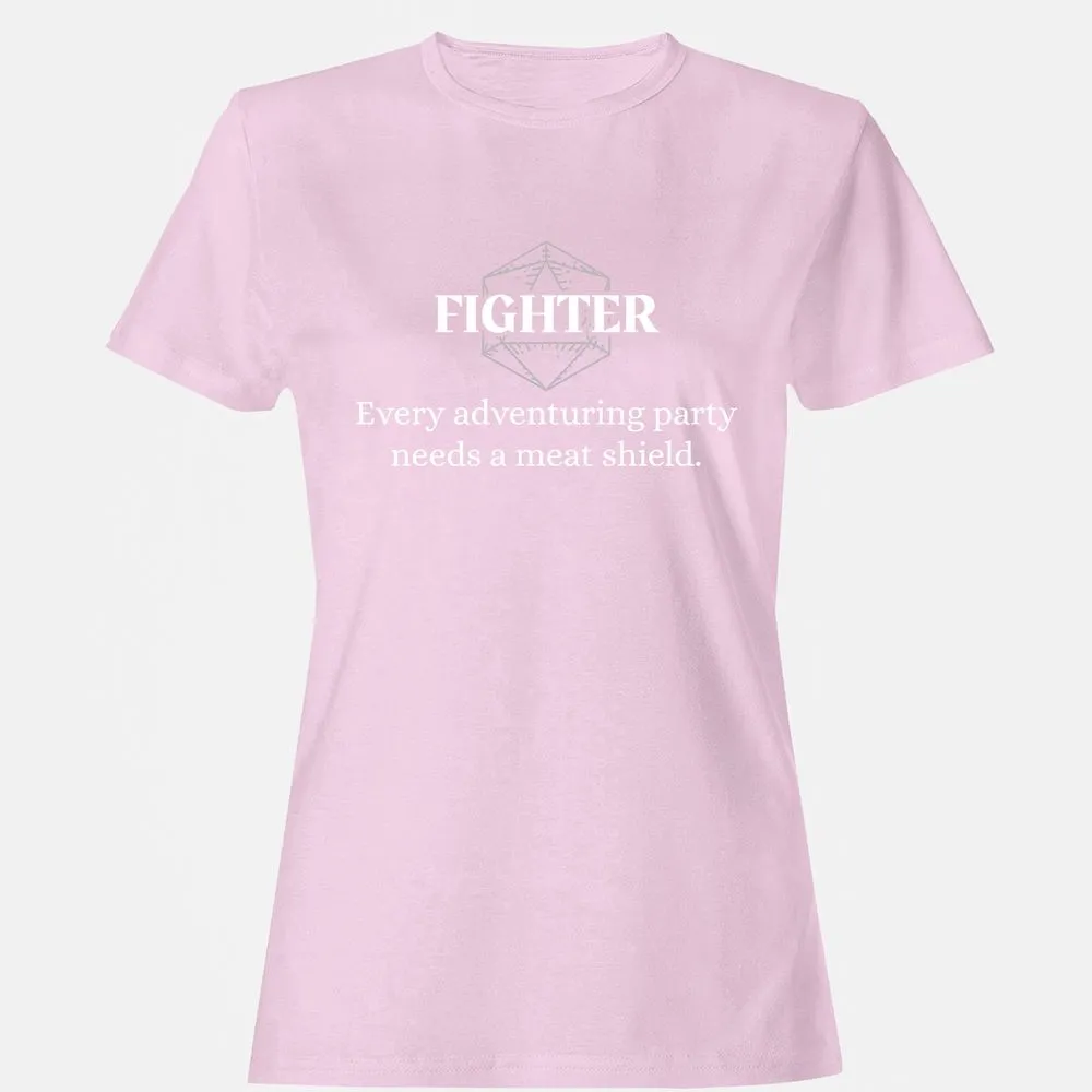 Fighter – Every Party Needs A Meat Shield Women's T-Shirt - Light Pink - 9
