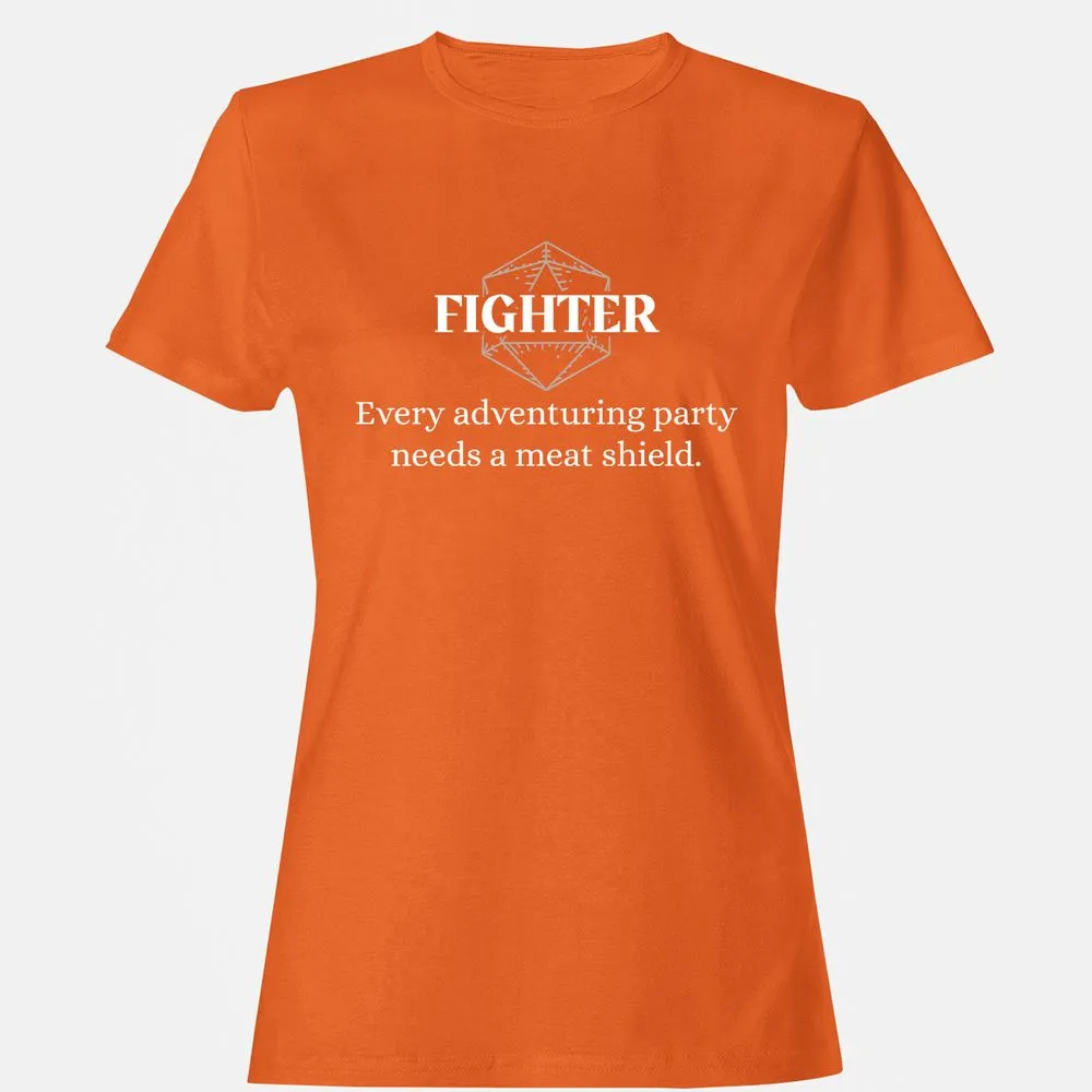 Fighter – Every Party Needs A Meat Shield Women's T-Shirt - Orange - 11