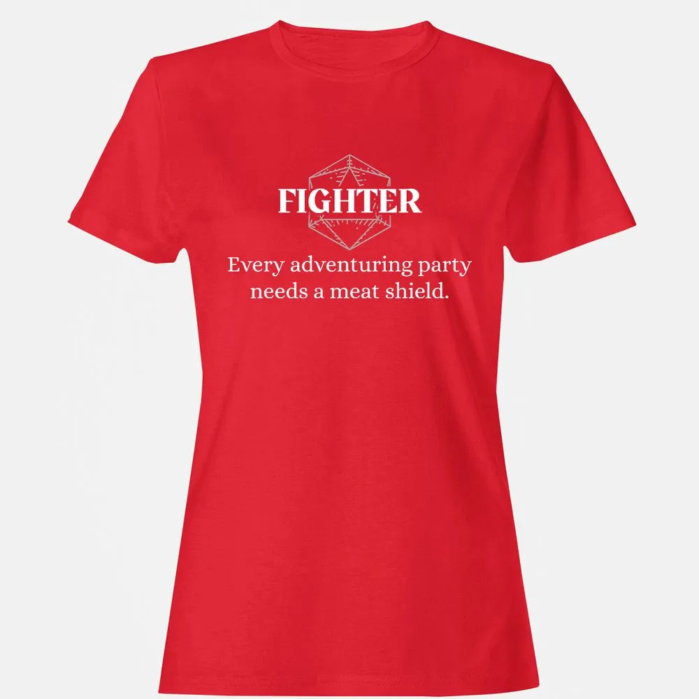 Fighter – Every Party Needs A Meat Shield Women's T-Shirt - Red - 13