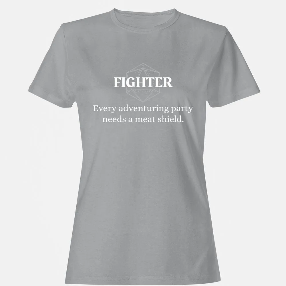 Fighter – Every Party Needs A Meat Shield Women's T-Shirt - Sport Grey - 15