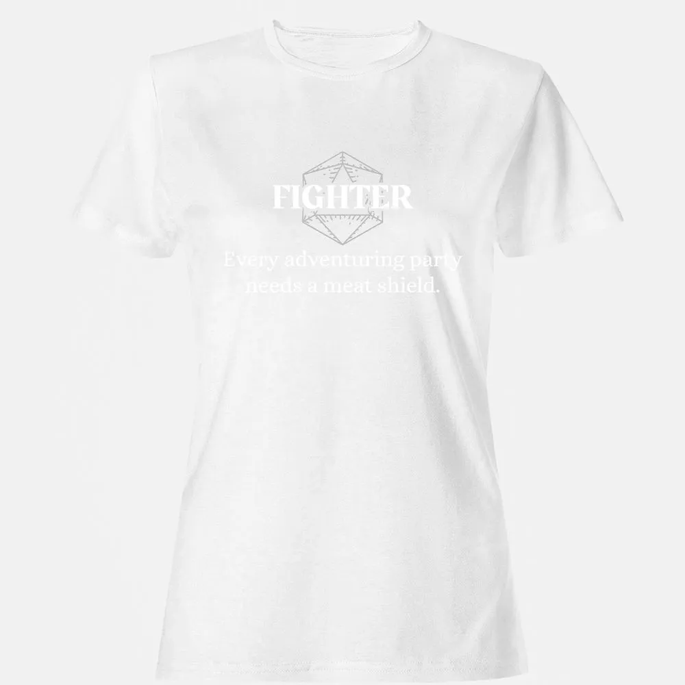 Fighter – Every Party Needs A Meat Shield Women's T-Shirt - White - 16