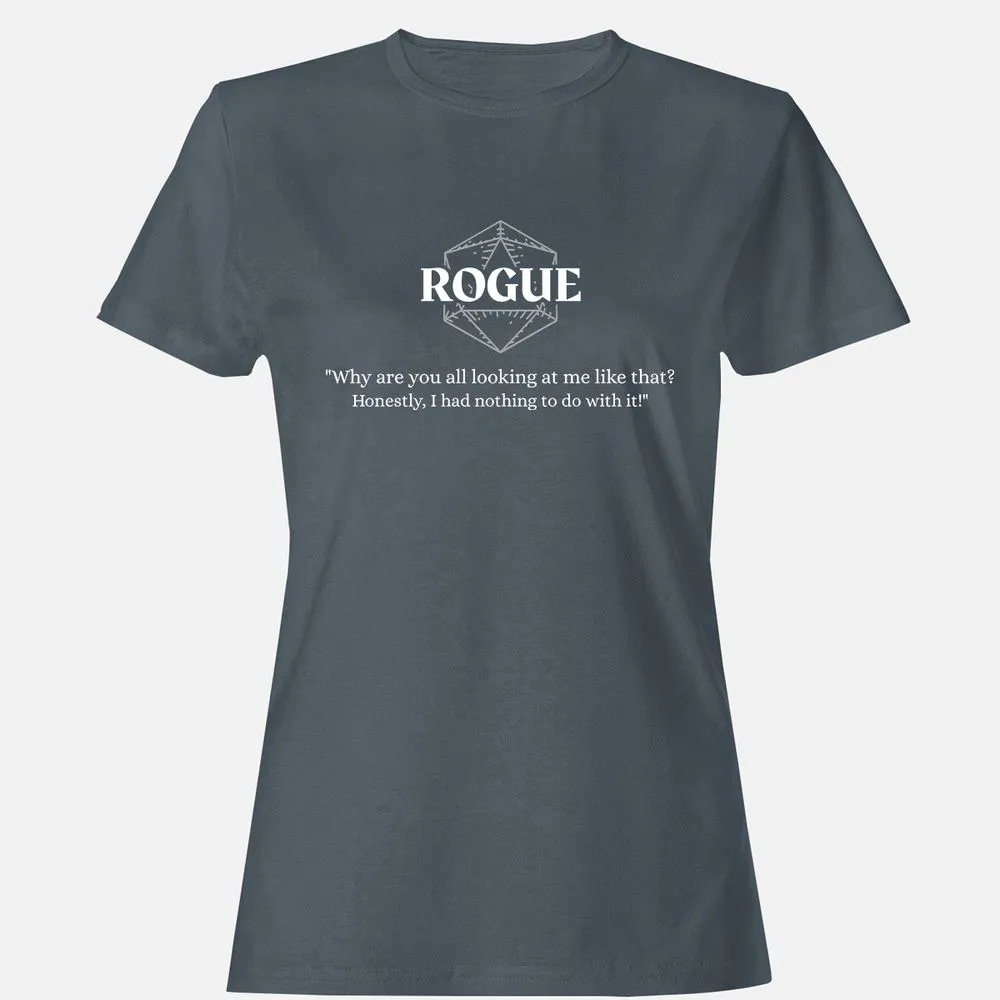 Rogue – Why Are You All Looking At Me Like That Women's T-Shirt - Charcoal - 3