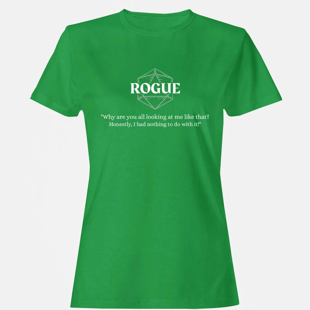 Rogue – Why Are You All Looking At Me Like That Women's T-Shirt - Irish Green - 7