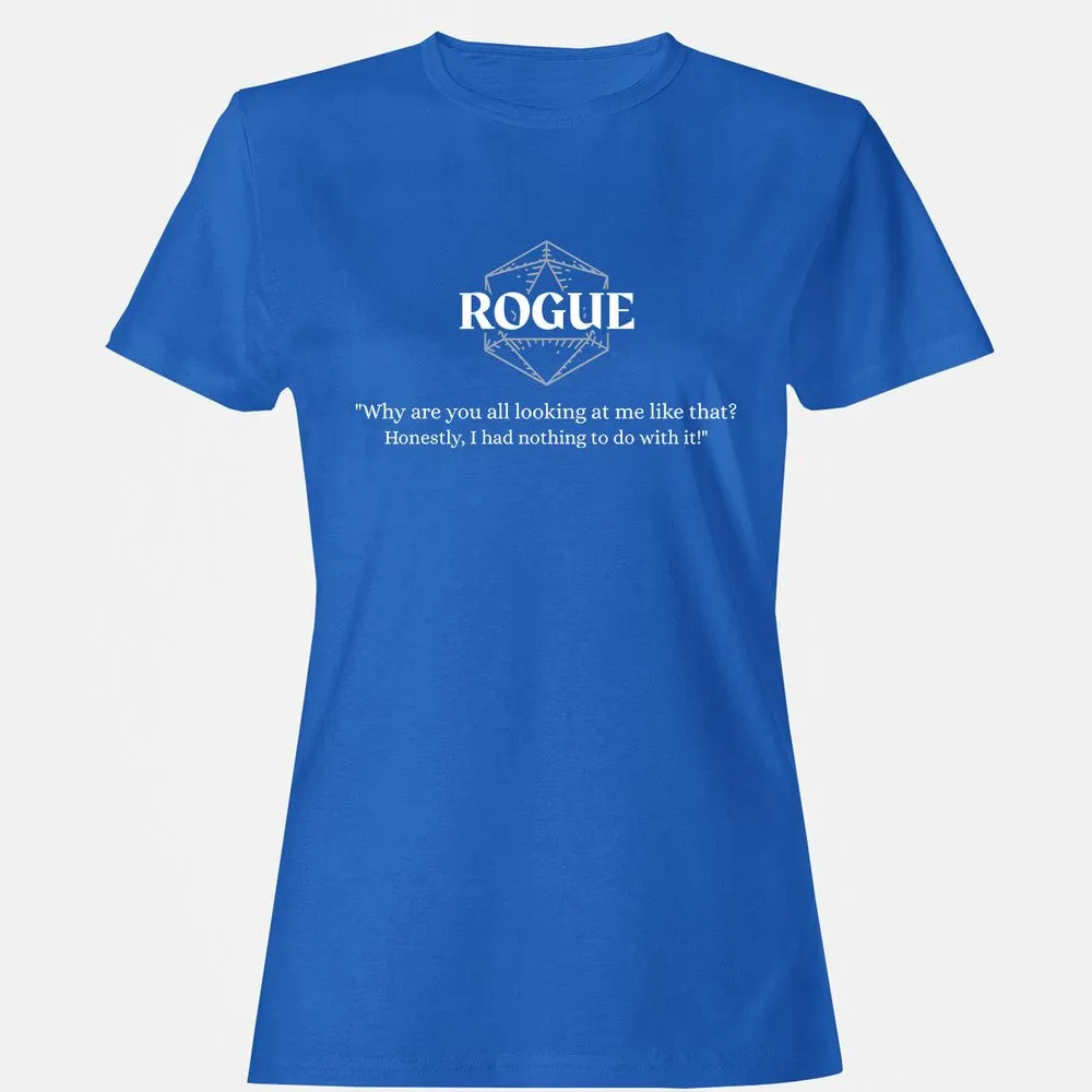 Rogue – Why Are You All Looking At Me Like That Women's T-Shirt - Royal - 14