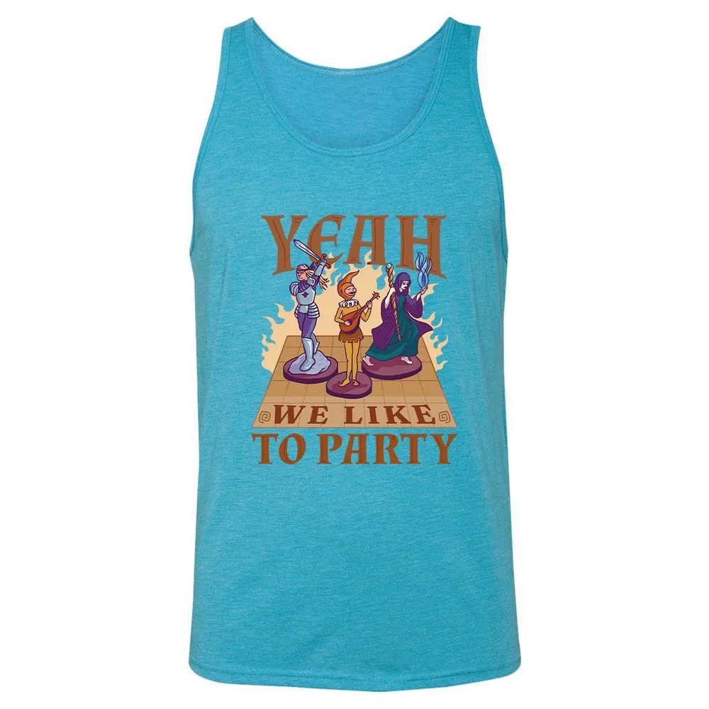 Yeah We Like to Party - Aqua Triblend - 3