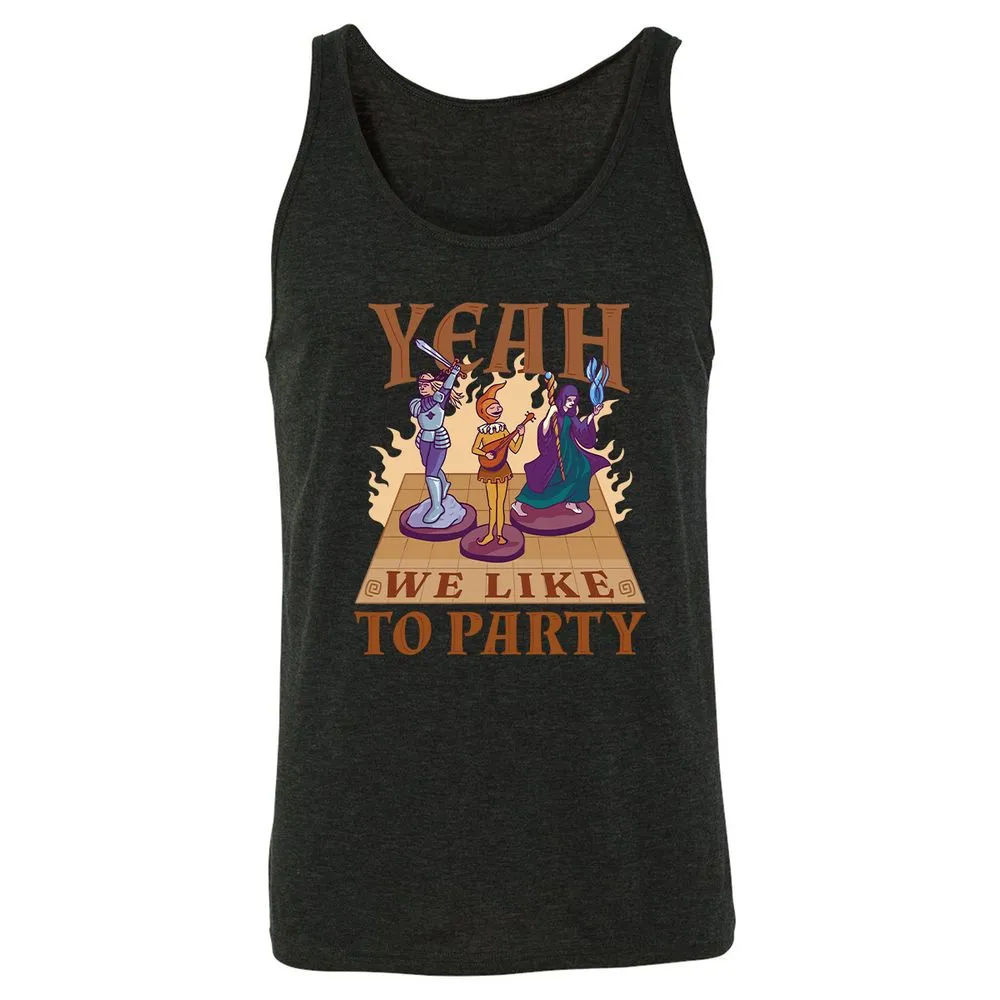Yeah We Like to Party - Charcoal Black Triblend - 5