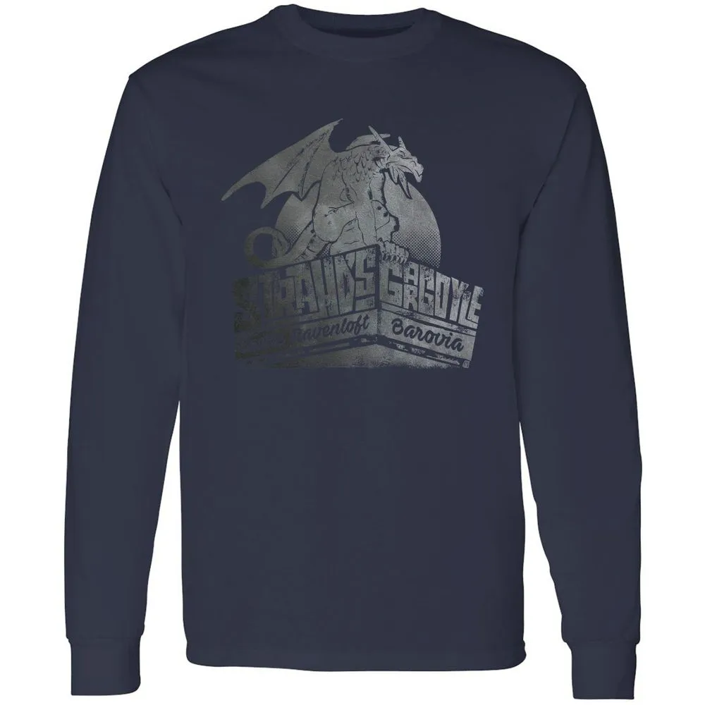 Strahd’s Gargoyle Long Sleeve T-Shirt - Navy - 2