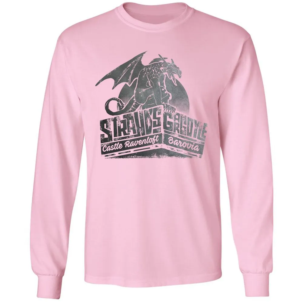 Strahd’s Gargoyle Long Sleeve T-Shirt - Light Pink - 3