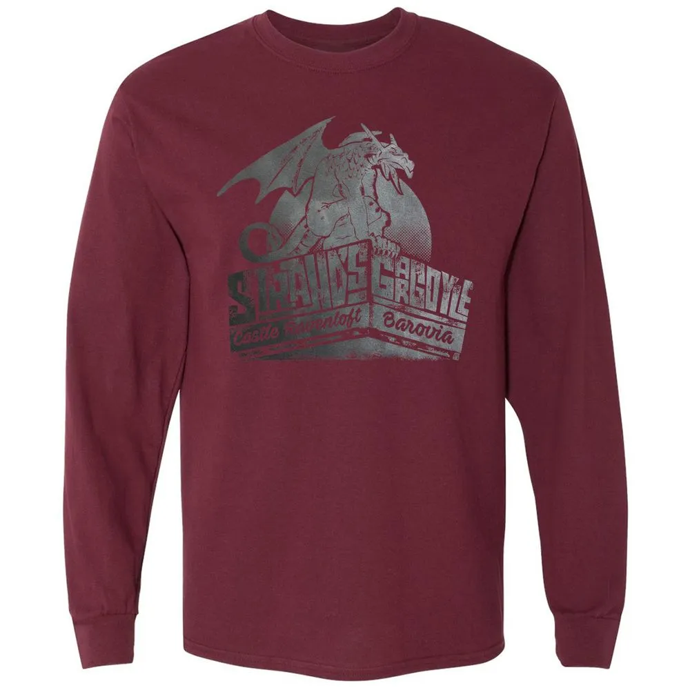 Strahd’s Gargoyle Long Sleeve T-Shirt - Maroon - 11