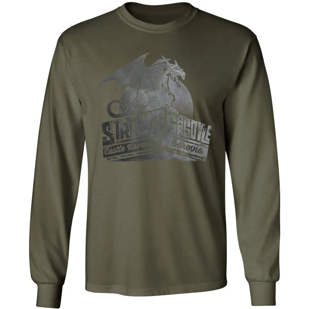 Strahd’s Gargoyle Long Sleeve T-Shirt - Military Green - 16