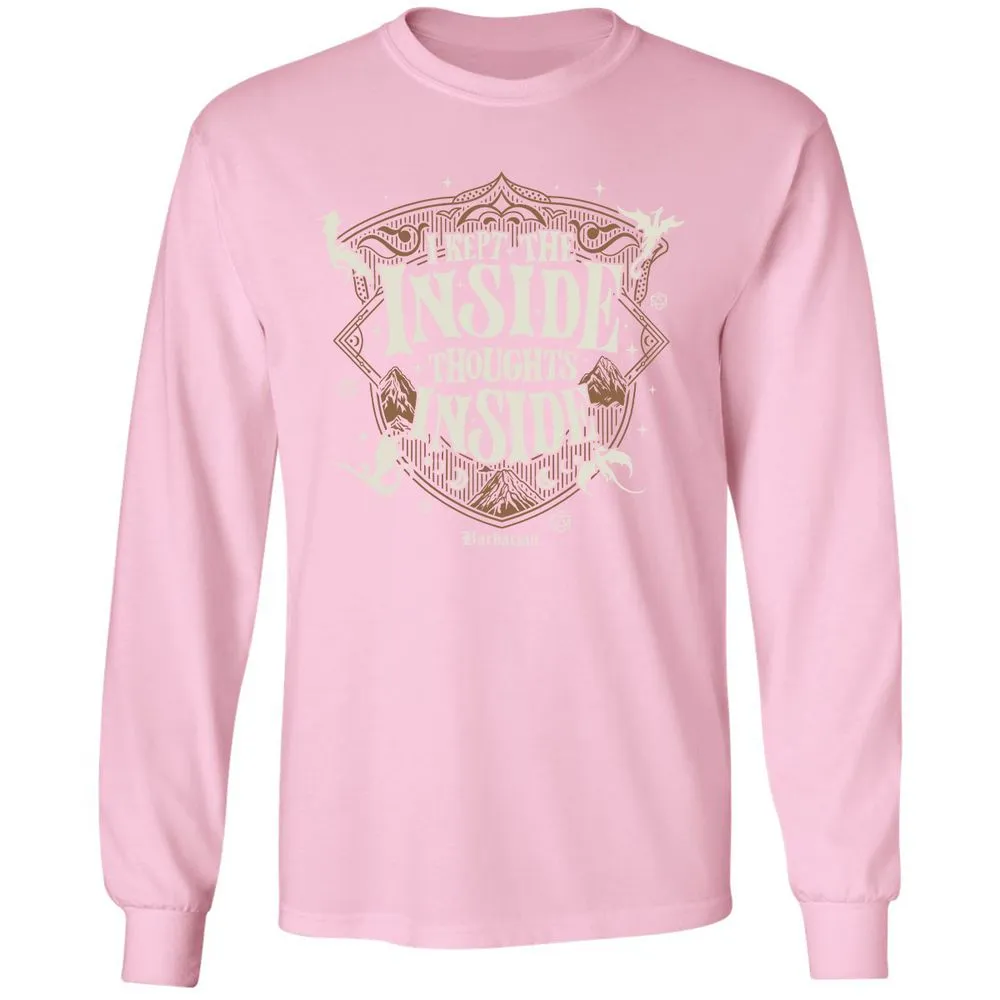 Barbarian I Kept The Inside Thoughts Inside - Light Pink - 3