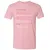 Antisocial Stats Premium Unisex T-Shirt - Light Pink - 3