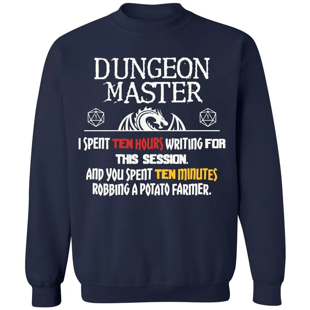 Dungeon Master Chaos Meme Classic Unisex Sweatshirt - Navy - 2
