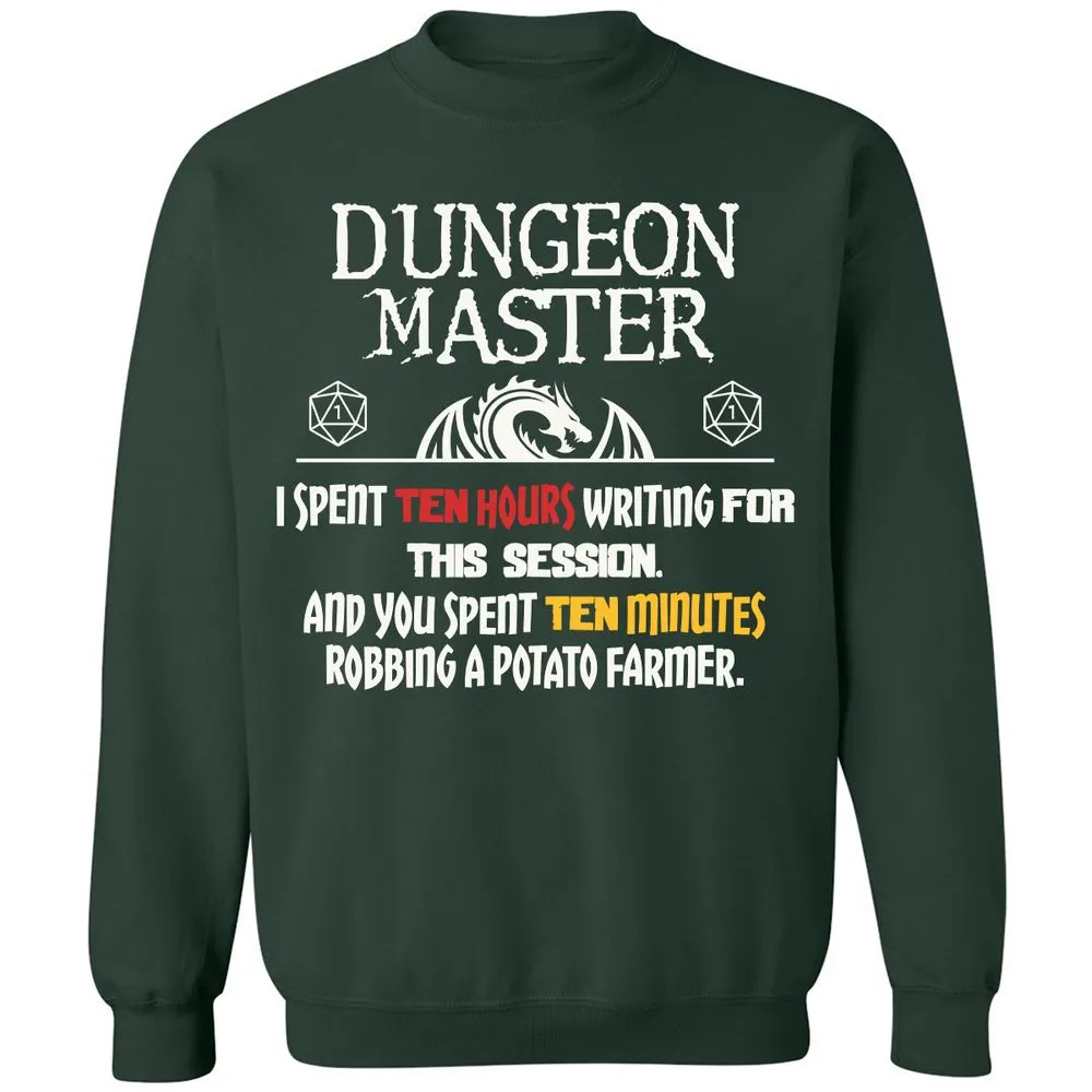 Dungeon Master Chaos Meme Classic Unisex Sweatshirt - Forest Green - 4