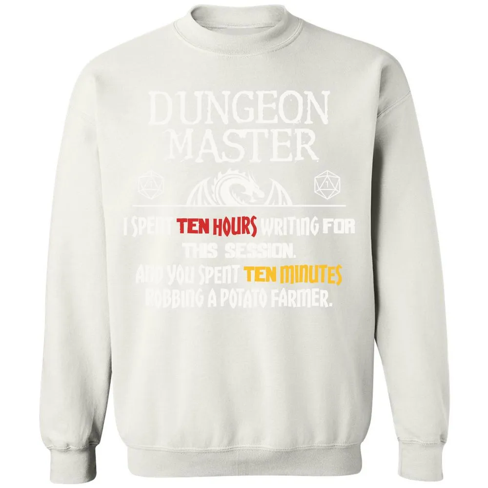 Dungeon Master Chaos Meme Classic Unisex Sweatshirt - White - 12